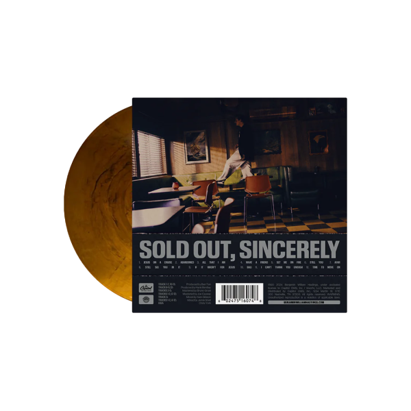 Benjamin William Hastings - Sold Out Sincerely (Coloured) Online now