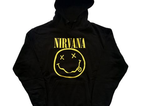 Nirvana - Happy Face Hoodie Cheap