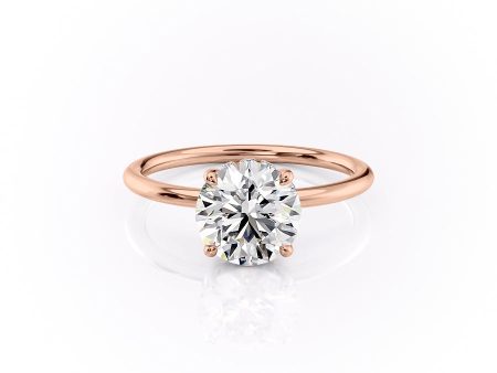 The Sandra Set With A 4.5 Carat Round Moissanite For Discount