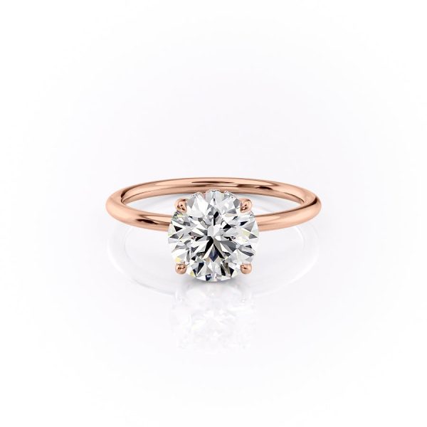 The Sandra Set With A 4.5 Carat Round Moissanite For Discount