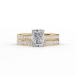 The Cameron Set With A 4.5 Carat Radiant Moissanite Online now