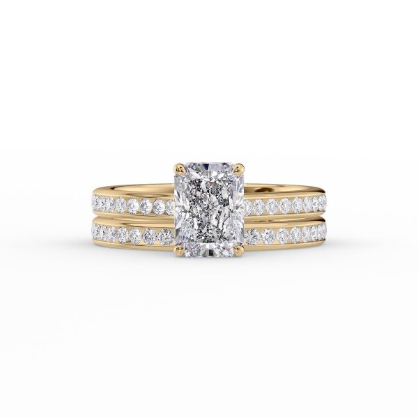 The Cameron Set With A 4.5 Carat Radiant Moissanite Online now