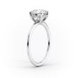 The Sandra Set With A 3.5 Carat Oval Moissanite Hot on Sale