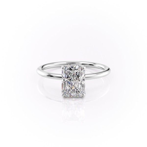 The Sandra Set With A 4.5 Carat Radiant Moissanite For Discount