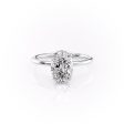 The Sandra Set With A 3.5 Carat Oval Moissanite Hot on Sale