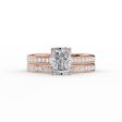 The Cameron Set With A 3.5 Carat Radiant Moissanite Hot on Sale