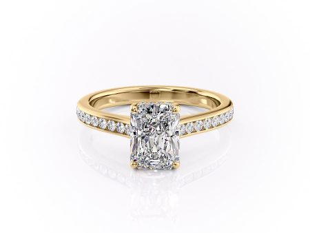 The Cameron Set With A 2 Carat Radiant Moissanite Cheap