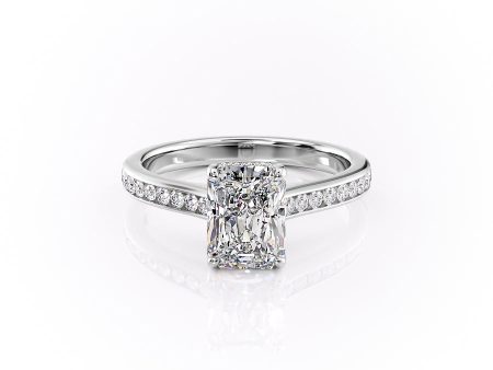 The Cameron Set With A 2.5 Carat Radiant Moissanite Discount