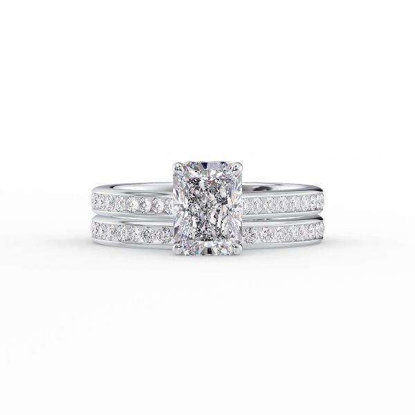 The Cameron Set With A 4 Carat Radiant Moissanite Discount