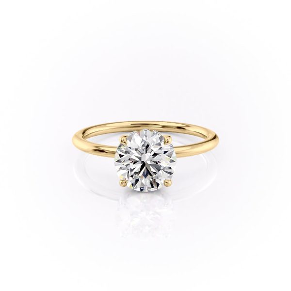 The Sandra Set With A 4 Carat Round Moissanite Online