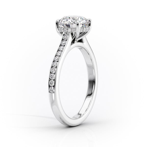 The Cameron Set With A 3.5 Carat Princess Moissanite on Sale